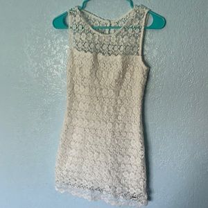 Hollister White Lace Eyelet Dress